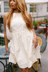 Paloma Butter Yellow Flare Mini Dress