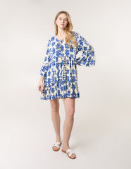 Tie Front Smock Dress