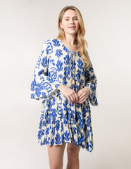 Tie Front Smock Dress