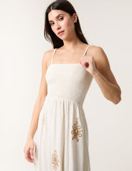 Shirred Maxi Dress