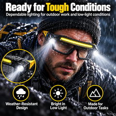 Rechargeable LED Work Glasses