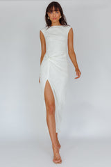 Like A Movie Cap Sleeve Midi Dress Cream