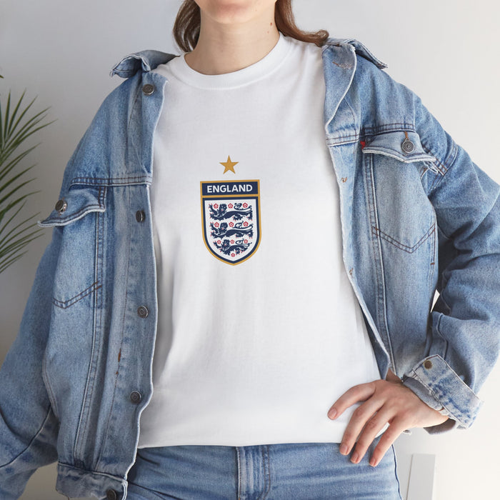 England Football World Cup Tee — 3 Lions Soccer Shirt