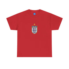 England Football World Cup Tee — 3 Lions Soccer Shirt