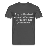 George Orwell Quote T-Shirt - charcoal grey