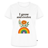 I Grow and Evolve" Statement T-shirt - white