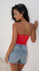 Mila Tube Top - Red