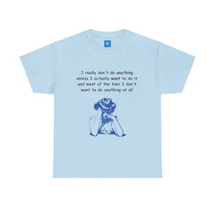 Lazy Day Unisex Heavy Cotton Tee, Comfy Tshirt, Chill Out Shirt, Relaxing Top, Lazy Sunday Apparel