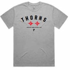 PORTLAND THORNS FC X PORTLAND GEAR GREY DIAMOND WORDMARK SHORT SLEEVE TEE