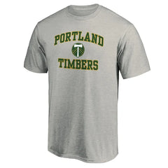 PORTLAND TIMBERS FC MEN'S GREY HEART AND SOUL SHORT SLEEVE SHIRT
