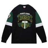 PORTLAND TIMBERS FC MEN'S LONG SLEEVE ALL OVER CREW NECK