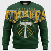 PORTLAND TIMBERS FC MEN'S LONG SLEEVE FASHION FLEECE CREW