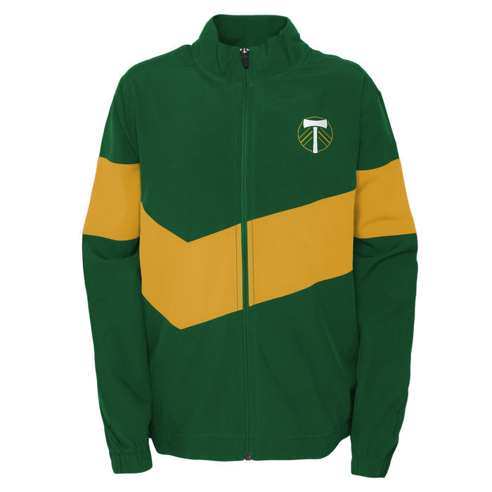 PORTLAND TIMBERS FC YOUTH LONG SLEEVE FULL ZIP GOALKEEPER JACKET