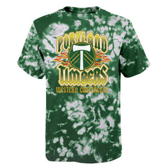 PORTLAND TIMBERS FC YOUTH SHORT SLEEVE TIE DYE TEE