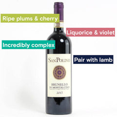 Bottle image for San Polino, Brunello di Montalcino 2017 and tasting notes
