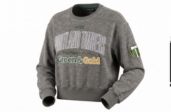 TIMBERS FC LADIES LONG SLEEVE CREW CROP TOP