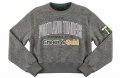 TIMBERS FC LADIES LONG SLEEVE CREW CROP TOP