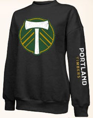 TIMBERS FC LADIES OVERSIZED CREW LONG SLEEVE PULLOVER