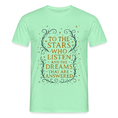 “To the Stars Who Listen” Fantasy Tee - mint green