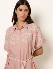 Floral Cutwork Embroidery Dress