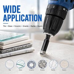 🔥🔧 LAST DAY 50% OFF– 6PCS Diamond Drill Bit Set for Clean, Precise Tile, Glass & Granite Drilling! 💎✨
