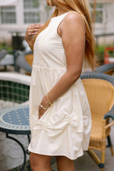 Paloma Butter Yellow Flare Mini Dress