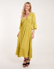 Shirred Empire Bust Dress