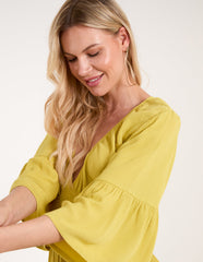 Shirred Empire Bust Dress