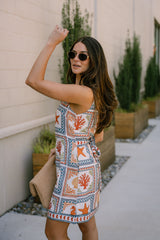 Everlee White Multi Seashell Mini Dress