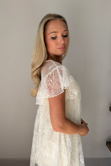 Arwen Cream Lace Mini Dress