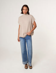 Oversized Sleeveless Jumper