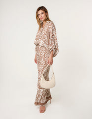 Printed Elasticated Trousers