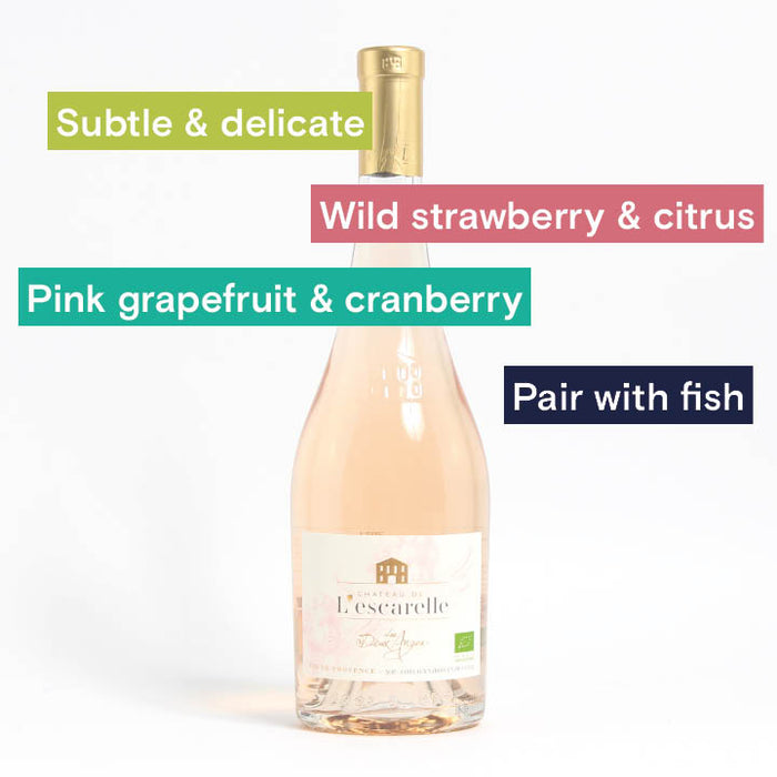 Chateau L'Escarelle Les deux Anges Rose and tasting notes