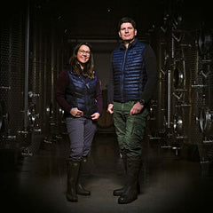Alexandra and Bernhard Ecker, Winemakers and owners in their winery