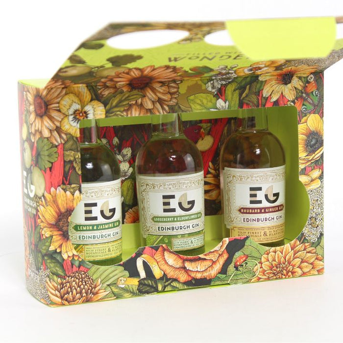Reserve Wines | Edinburgh Gin, Floral Pack (3 x 5cl, 40%) Close Up
