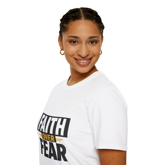 Faith Over Fear T-Shirt — Inspirational Christian Message Tee