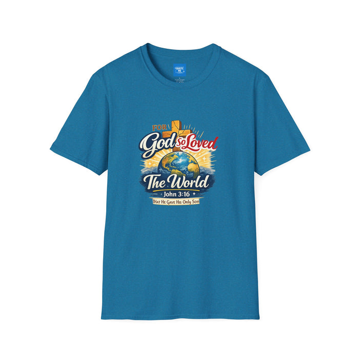 For God So Loved The World T-Shirt — Christian Faith Tee