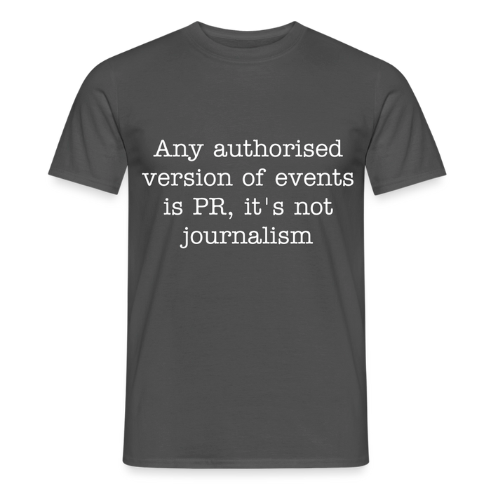 George Orwell Quote T-Shirt - charcoal grey