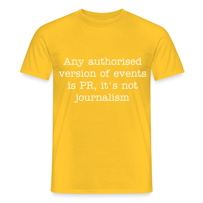 George Orwell Quote T-Shirt - yellow
