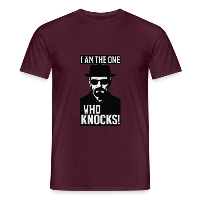 I am the one who knocks T-shirt - brick red