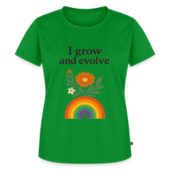I Grow and Evolve" Statement T-shirt - green