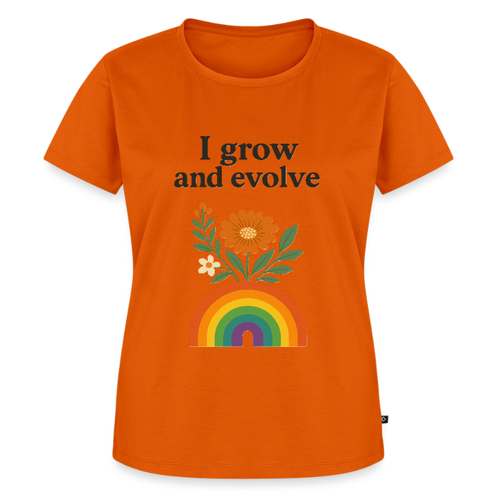 I Grow and Evolve" Statement T-shirt - orange
