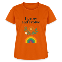 I Grow and Evolve" Statement T-shirt - orange