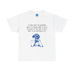 Lazy Day Unisex Heavy Cotton Tee, Comfy Tshirt, Chill Out Shirt, Relaxing Top, Lazy Sunday Apparel