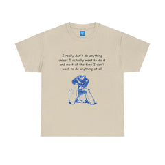 Lazy Day Unisex Heavy Cotton Tee, Comfy Tshirt, Chill Out Shirt, Relaxing Top, Lazy Sunday Apparel