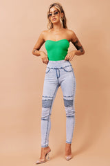 Motorsports Jeans - Washed Blue