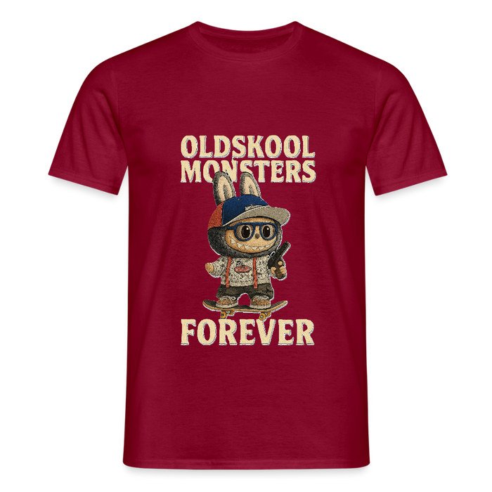 OldSkool Monsters T-shirt - brick red