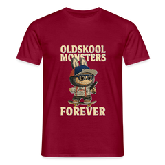 OldSkool Monsters T-shirt - brick red