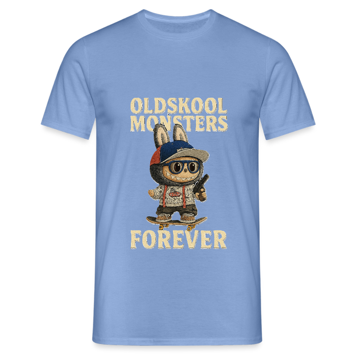 OldSkool Monsters T-shirt - carolina blue