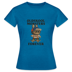 Oldskool Monsters T-shirt - antique blue sapphire heather